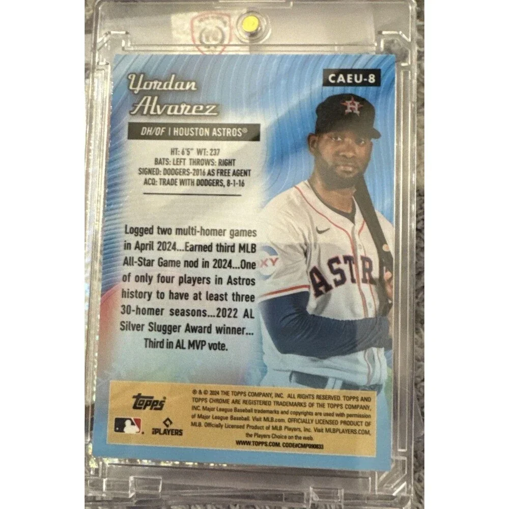 2024 Topps Chrome Update Series - Chrome All-Etch Yordan Alvarez #CAEU-8